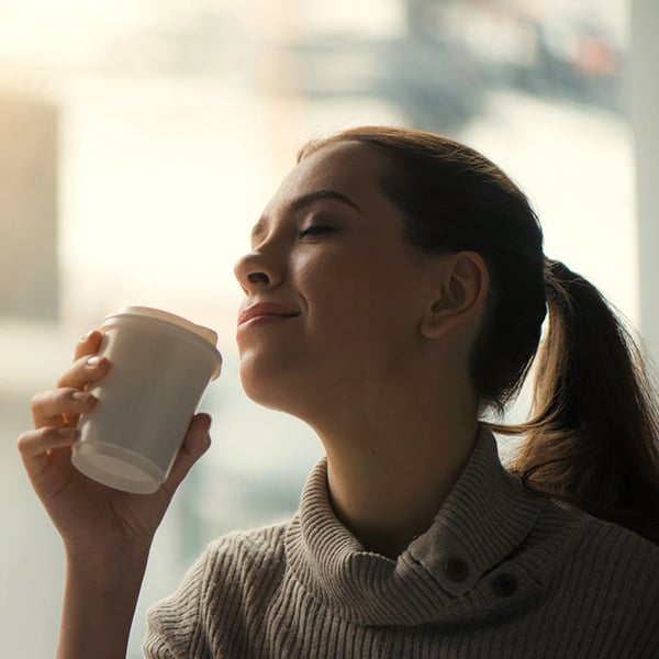 Lady Smells Coffee
